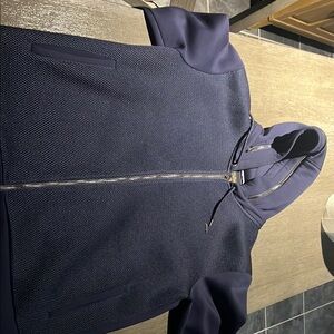 Navy Blue Hooded Jacket